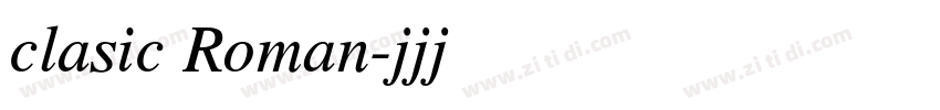 clasic Roman字体转换